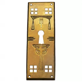 Schlsselschild Messingblech 34 x 100mm