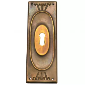 Schlsselschild Messingblech 37 x 112mm