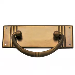 Griffschild 95 x 33mm Messingblech patiniert