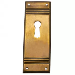 Schlsselschild Messingblech 27 x 80mm