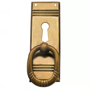 Griffschild Schlsselloch Messingblech mit 27 x 80mm