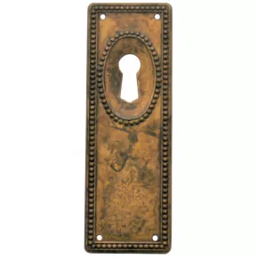 Schlsselschild vermessingt 33 x 96mm