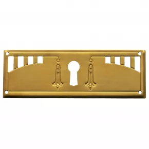 Schlsselschild Messingblech 95 x 35mm