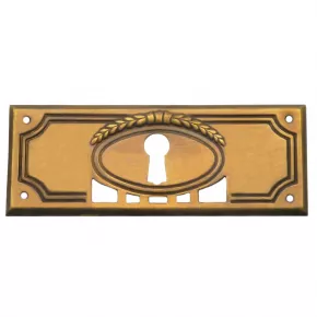 Schlsselschild Messingblech in 95 x 33mm