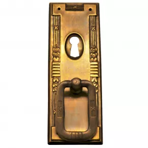 Griffschild Schlsselloch Messingblech 37 x 110mm