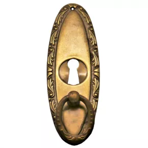 Griffschild Schlsselloch Messingblech mit 33 x 95mm