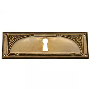 Schlsselschild Messingblech 100 x 35mm