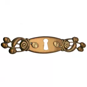 Schlsselschild 145 x 26mm Messingblech