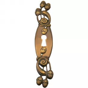 Schlsselschild 23 x 125mm Messingblech