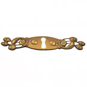 Schlsselschild Messingblech 125 x 23mm