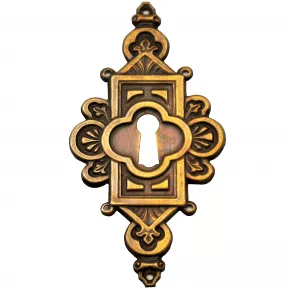 Schlsselschild Messingblech 48 x 95mm