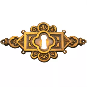 Schlsselschild Messingblech 95 x 48mm