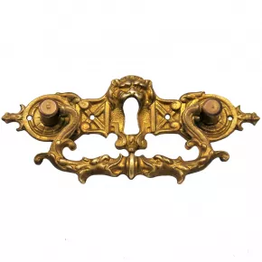 Griffschild mit Schlsselloch Messingguss 115 x 35mm