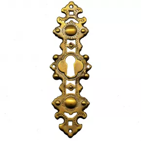 Schlsselschild 35 x 108mm Messingblech