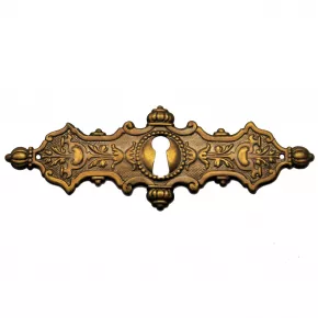 Schlsselschild Messingblech 125 x 43mm