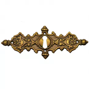 Schlsselschild 110 x 43mm Messingblech