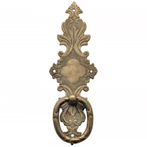 Griffschild Messingblech 43 x 128mm altverzinnt