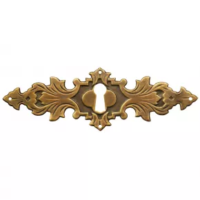 Schlsselschild Messingblech 128 x 42mm