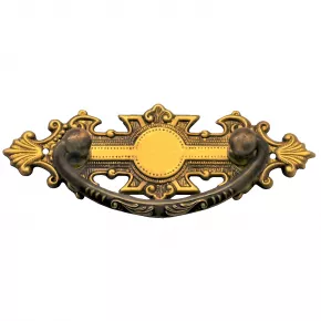 Griffschild Messingblech 95 x 34mm