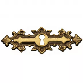 Schlsselschild Messingblech 95 x 34mm