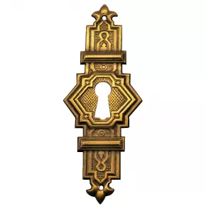 Schlsselschild Messingblech 30 x 80mm