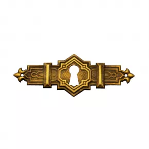 Schlsselschild Messingblech 80 x 30mm