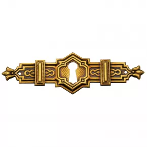 Schlsselschild Messingblech 115 x 33mm