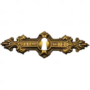 Schlsselschild Messingblech in 115 x 38mm