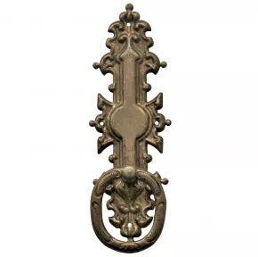 Griffschild altverzinnt Messingblech 40 x 118mm