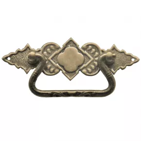 Griffschild Messingblech in 105 x 35mm altverzinnt