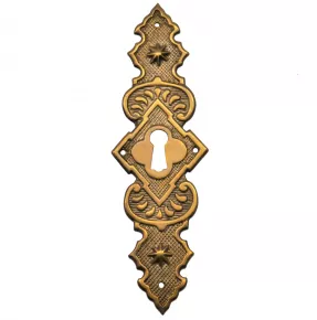 Schlsselschild Messingblech 38 x 128mm