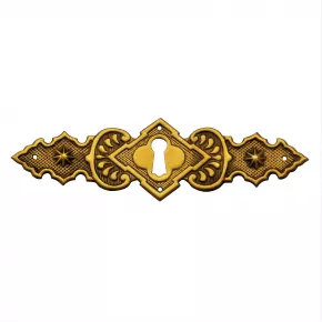 Schlsselschild Messingblech 128 x 38mm