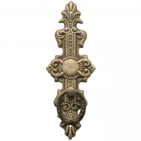 Griffschild Messingblech 40 x 116mm altverzinnt