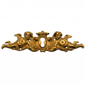 Schlsselschild Messingguss 125 x 35mm