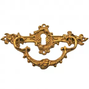 Griffschild mit Schlsselloch Messingguss 105 x 40mm