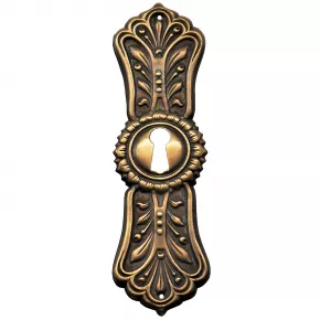 Schlsselschild Messingblech 28 x 98mm