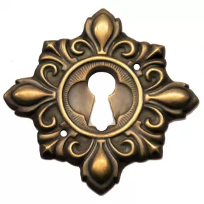 Schlsselschild Messingblech 40 x 40mm