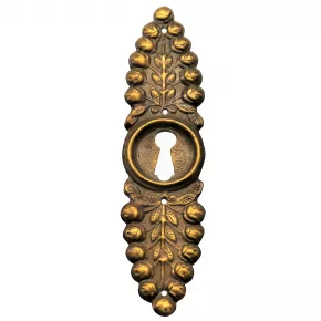 Schlsselschild Messingblech 33 x 125mm