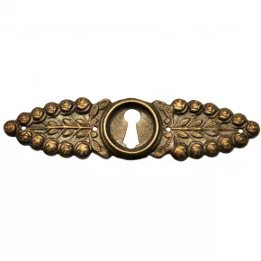 Schlsselschild Messingblech 125 x 33mm