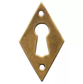 Schlsselschild Messingblech 18 x 30mm