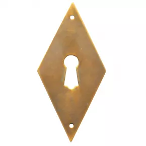 Schlsselschild Messingblech 35 x 70mm