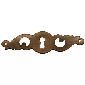 Schlsselschild Eisen Messing 125 x 37mm