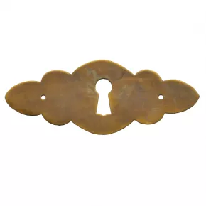 Schlsselschild Messing patiniert 90 x 35mm