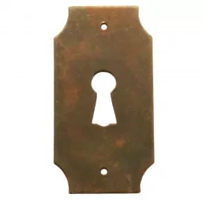 Schlsselschild Eisen antik 32 x 63mm