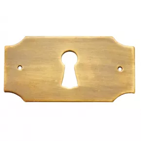 Schlsselschild Messing patiniert 63 x 32mm