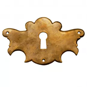 Schlüsselschild Messingblech 72 x 45mm