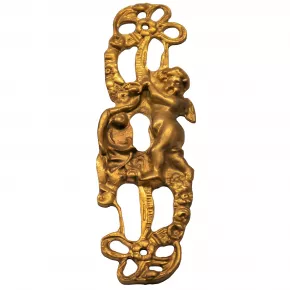 Schlsselschild Messingguss 40 x 130mm