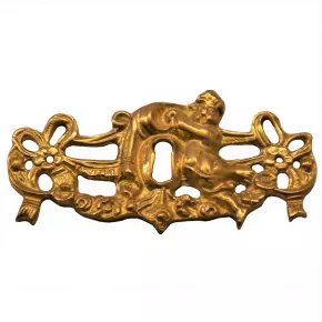 Schlüsselschild Messingguss 104 x 54mm