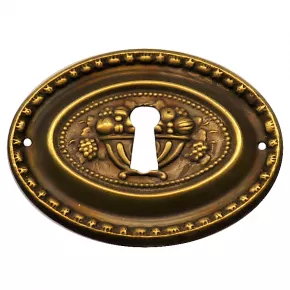 Schlsselschild Messingblech 65 x 50mm