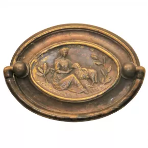 Griffschild Messingblech 80 x 60mm